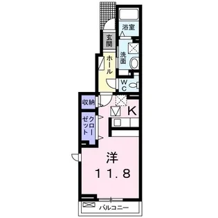 フィオーレ リン A【103号室】の間取り