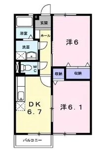 1LDKの間取り画像