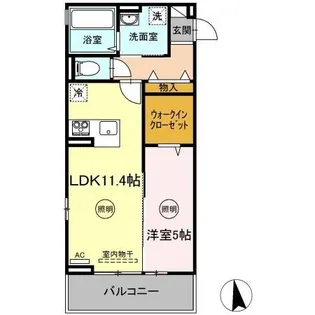 ルミナーレ【302号室】の間取り