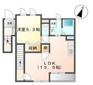 ルフラン【202号室】の間取り