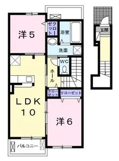 コンフォート・グレイスⅡ【202号室】の間取り