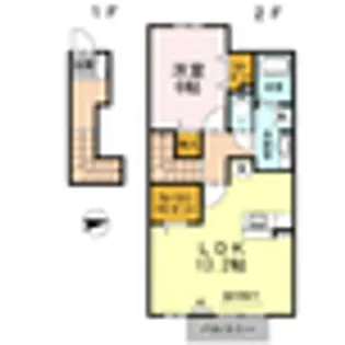 グリーン ビット 民【201号室】の間取り