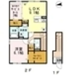 セジュール愛【201号室】の間取り