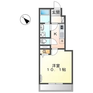 MMS【105号室】の間取り