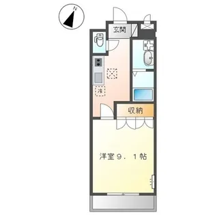 サンタクララ【102号室】の間取り