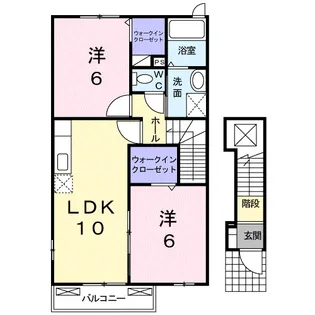 チェリ ブラッサムⅡ【202号室】の間取り