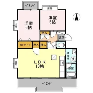 ピュアハイツ【309号室】の間取り
