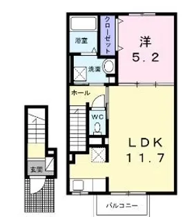 フェリシア【202号室】の間取り