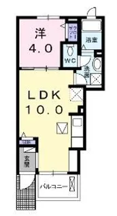 Logia S【103号室】の間取り