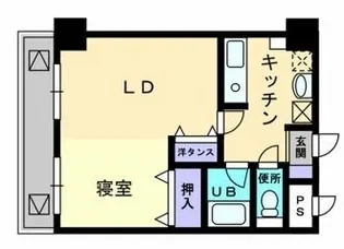 アルカディア西内町【602号室】の間取り