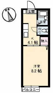 プレザントハイツ【103号室】の間取り