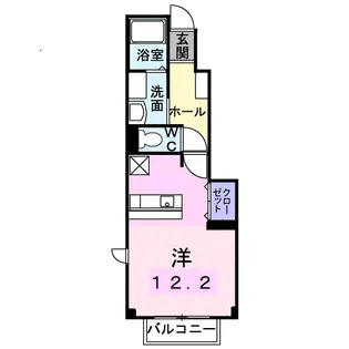 ミューズ松本Ⅷ【102号室】の間取り
