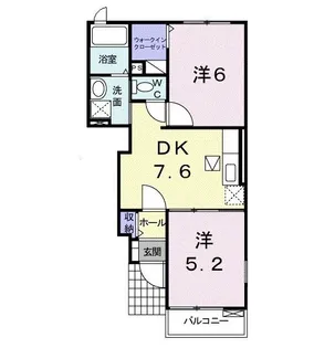 グリーン ブリッサ【105号室】の間取り