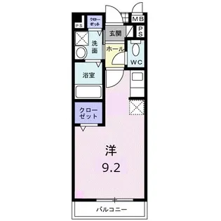 カーサ木太Ⅱ【103号室】の間取り