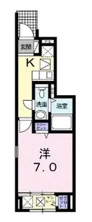 ガーデンハウスM C【105号室】の間取り