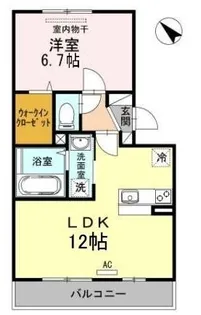 ロータス宇多津【301号室】の間取り