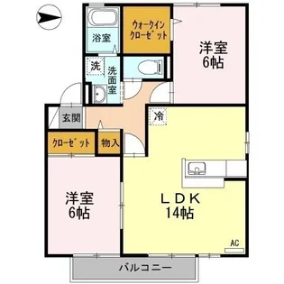 ル・シエル【201号室】の間取り