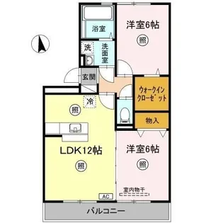 ルコネッサンス【202号室】の間取り