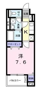 グランソレイユ【105号室】の間取り