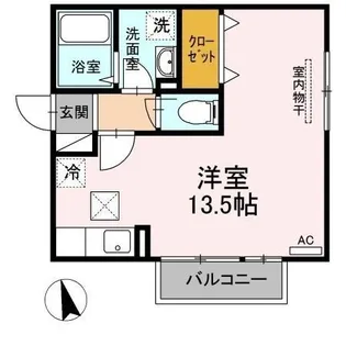 MIUMU A棟【205号室】の間取り