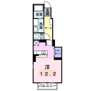 リヴァード プレッソⅠ【103号室】の間取り