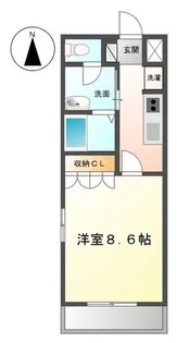 ルミエール【107号室】の間取り