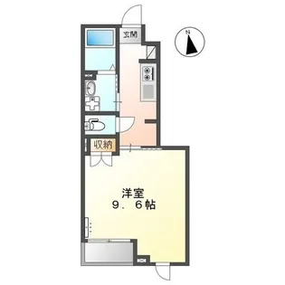 プルンバーゴ【105号室】の間取り