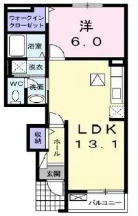 ヴィータフェリーチェⅢ【102号室】の間取り