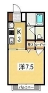 コーポソレイユ【103号室】の間取り