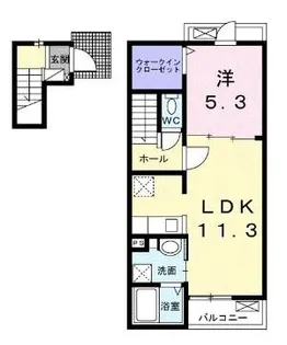 クラール元山駅前A【203号室】の間取り