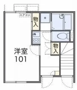 レオネクストパイナス塩上【101号室】の間取り