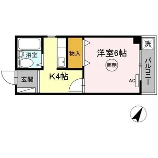 フジミハイツ【403号室】の間取り