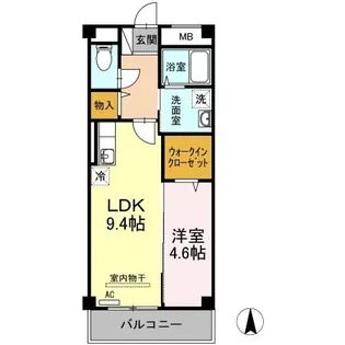 フォレスト林町【305号室】の間取り