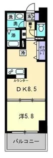 ファインスクエア錦町【702号室】の間取り