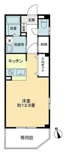 フォブールKYRIE【101号室】の間取り