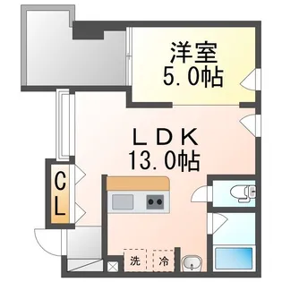 コリドール丸の内パーク【402号室】の間取り