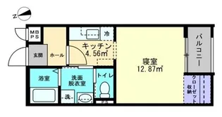 ミュー亀井町【405号室】の間取り