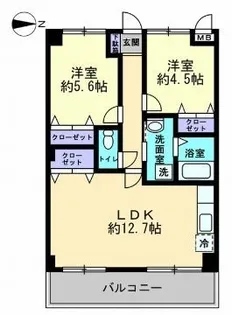 フィネス多賀【305号室】の間取り