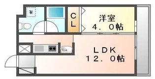 コリドールベルエア【603号室】の間取り