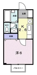 イグレック楯 B【101号室】の間取り
