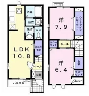 イーストコート別宮【101号室】の間取り