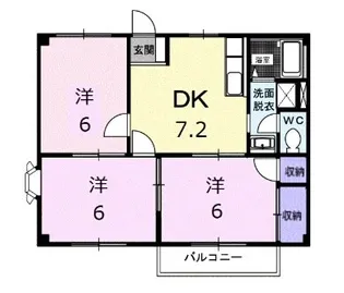 ハイツトミー【202号室】の間取り