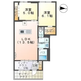 デパール Ⅱ【103号室】の間取り