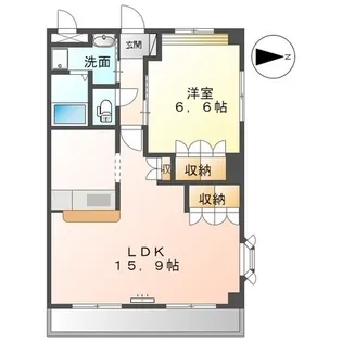 1LDKの間取り画像