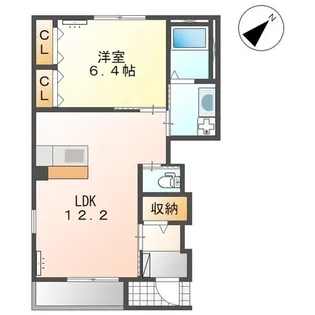 シエロモンターニュ【101号室】の間取り