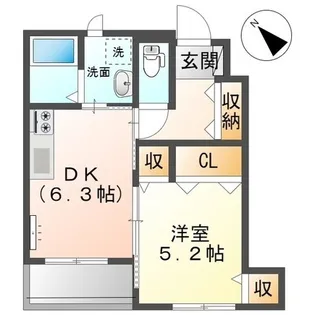ソフィーナ【106号室】の間取り