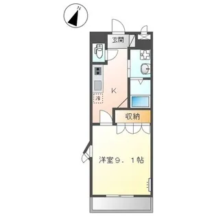 サンタクララ【207号室】の間取り