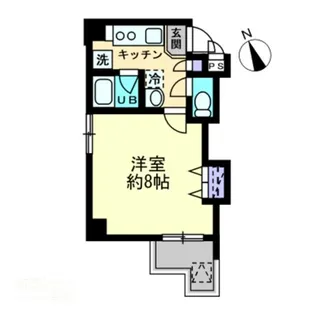 シティホワイト【805号室】の間取り