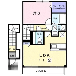 フォンモンターニュ【203号室】の間取り