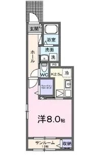 クルール今津B【105号室】の間取り